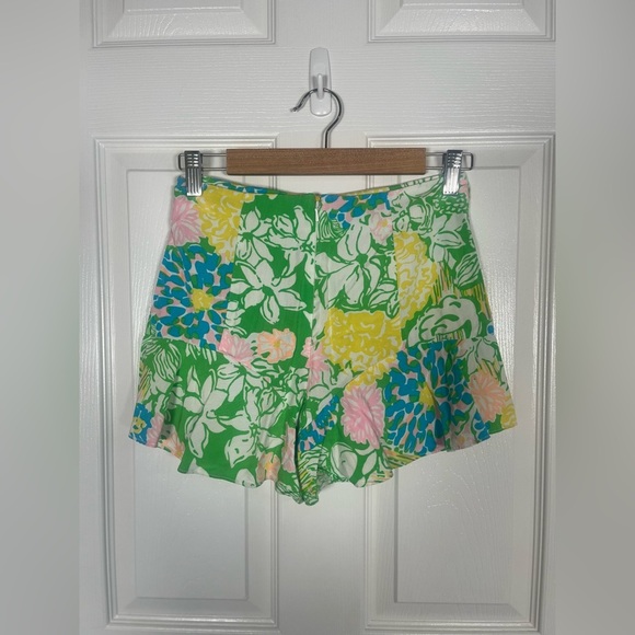 Lilly Pulitzer Folly Skort Hibiscus Stroll Print Size 00 - Picture 9 of 12